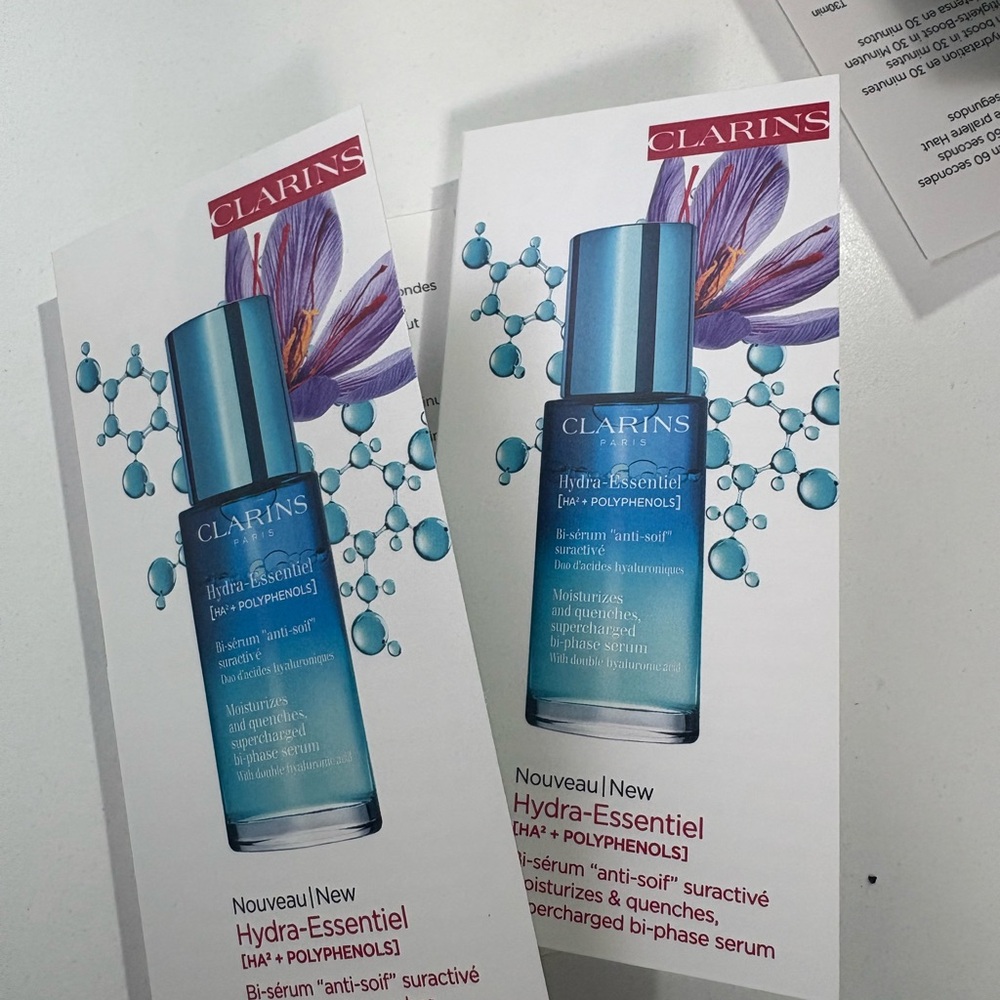 Clarins Blue Hydra-Essentiel Bi-Phase Serum set